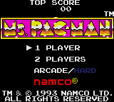 Заставка игры Ms. Pac-Man